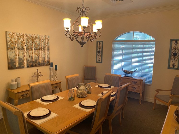 Elegant Dining Space at Savannah Court of Lake Wales, Lake Wales, FL, 33853